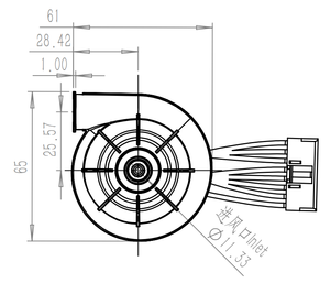 2 Inch 7kpa Áp Lực Cao Yên Tĩnh 12V 24V Không Chổi Than Dc Cpap Ly Tâm Mini Blower Fan - Product Image 4
