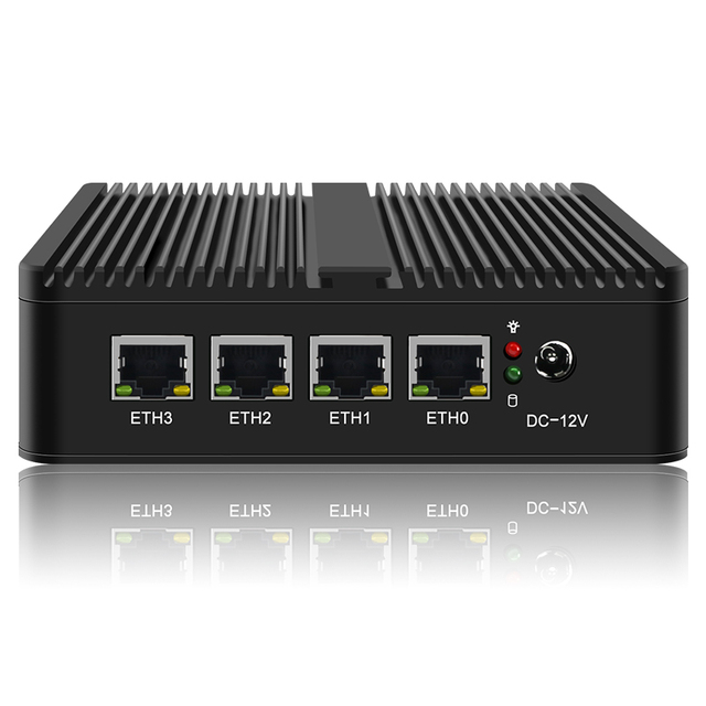 Mini Tree Firewall Router J4125 N5105 Fanless Mini PC 4 InteI 2.5G LAN I225-V B3 Nics PfSense OPNsense VMware ESXi Firewalls PC