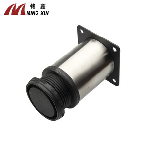 Ming Xin Stainless Steel <b>Adjustable</b> Furniture <b>Legs</b> 50mm Round Modern Design For Cabinet Coffee <b>Table</b> Easy Installation - Product Image 2