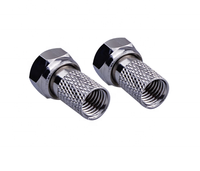 Connecteur F à montage sur panneau Rf connecteur Rg6/ Rg59/75-5 F moins cher cuivre de haute qualité étanche en alliage de Zinc droit Bnc mâle ZSX
