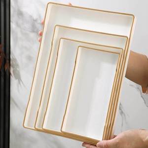 Bathroom Tray Sink Countertop Storage Rectangle Polished Finish <b>Wall</b> <b>Mounted</b> Type Toiletries <b>Toothbrush</b> <b>Holder</b> - Product Image 5
