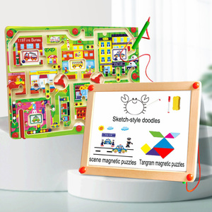 <span class=keywords><strong>เกม</strong></span>ลูกปัดแม่เหล็กเดินได้, ของเล่นเสริมพัฒนาการแบบมอนเตสซอรี่, ฝึกการประสานมือและตา, ฝึกตรรกะด้วยแม่เหล็กสำหรับเด็กเล็ก - Product Image 1