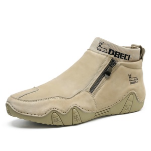 Botas de Hombre de Diseño de Lujo, Estilo Retro, Superventas Transfronterizas, de Cuero Genuino, <span class=keywords><strong>Tallas</strong></span> Grandes, de Caña Alta, Resistentes a la Abrasión - Product Image 3