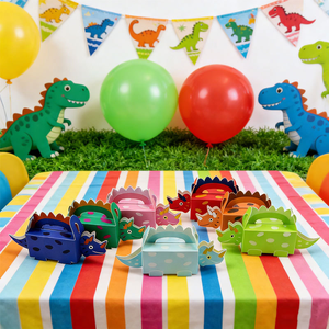 Boîte à bonbons dinosaure en étain, boîtes de fête en forme de dinosaure, fournitures de fête dinosaure pour anniversaire <span class=keywords><strong>adulte</strong></span>, remise de diplôme, couleur personnalisée - Product Image 2