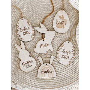 Etichetta in Legno con Gnomo e Coniglietto <span class=keywords><strong>Pasquale</strong></span> 2024, Tag Regalo Intagliati al Laser per Artigianato <span class=keywords><strong>Pasquale</strong></span>, Scatole in Legno e Decorazioni Murali - Product Image 6