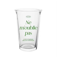 Gobelet isotherme en verre pour expresso, cappuccino et café glacé, réutilisable, compatible lave-vaisselle, moderne, unisexe, avec manchon en silicone, 350 ml