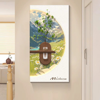 Fabricant Vente en Gros de Paysage Lumineux Art Décor Led Peinture Couloir Fond de Mur Hydroponique Plantes Vertes Peinture de Grès