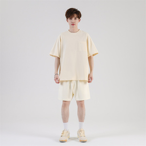 Người Đàn Ông Của Quá Khổ Bông T-Shirt Tùy Chỉnh In Thiết Kế Phía Trước Với Lớn Thả Vai Giản Dị Trống Đồng Bằng Thương Hiệu T-Shirt - Product Image 4