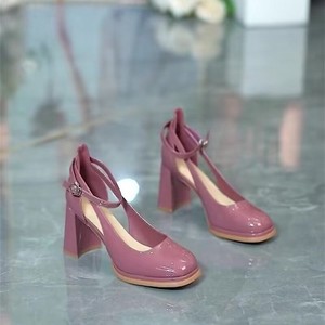 Nuovo stile classico donna colorata <span class=keywords><strong>Mary</strong></span> <span class=keywords><strong>Jane</strong></span> pump <span class=keywords><strong>scarpe</strong></span> moda donna vendita prezzo di fabbrica <span class=keywords><strong>tacco</strong></span> alto - Product Image 5
