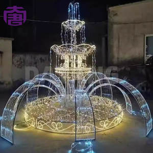 Majestic 3d Led Fountain Outdoor <b>Christmas</b> Holiday Landscape Illumination For Theme Parks Amusement Areas & Cultural Squares - Product Image 5