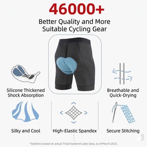 <span class=keywords><strong>Pantaloncini</strong></span> da Ciclismo Casual da Uomo, Alta Compressione, Imbottiti, Traspiranti, in Fibra Chimica Mista, <span class=keywords><strong>per</strong></span> Bici da Strada e <span class=keywords><strong>Montagna</strong></span> - Product Image 5