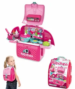 Bambini Mini fai finta di giocare set da cucina giocattoli simulazione accessori da cucina giochi di ruolo giocattolo da cucina per ragazza di colore rosa