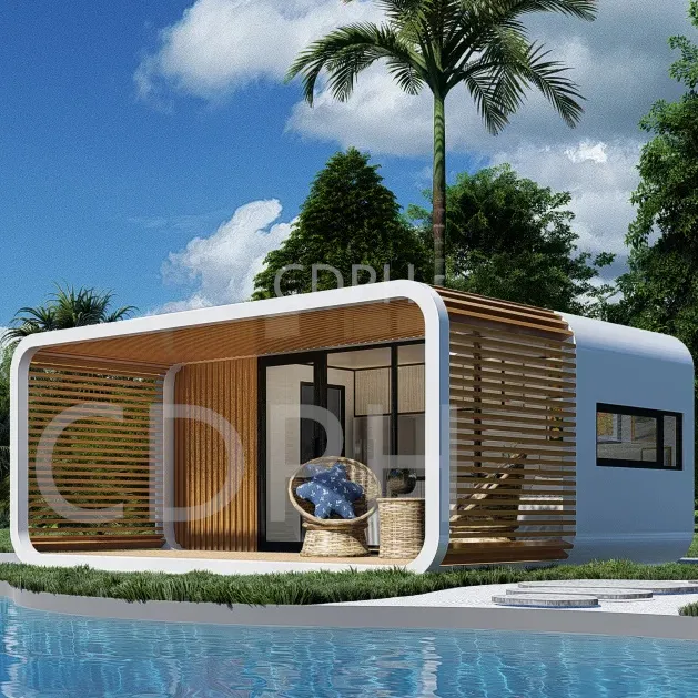 Detachable Container house Prefab mobile Modular tiny home Portable Container office pods back yard cabin unit