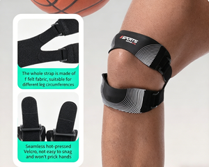 Rodillera Deportiva Ajustable y Transpirable con Soporte de Silicona para Correr y Saltar, con Almohadilla de Compresión para la Rótula - Product Image 4