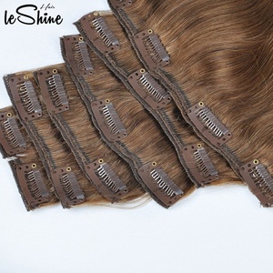 <span class=keywords><strong>Extensiones</strong></span> de Cabello Humano Grueso con <span class=keywords><strong>Clip</strong></span>, 100% Invisibles, <span class=keywords><strong>Extensiones</strong></span> de Cabello Remy con <span class=keywords><strong>Clip</strong></span> - Product Image 1