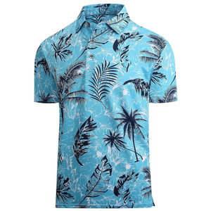 เสื้อฮาวายวินเทจแบบสั่งทำพิเศษสำหรับผู้ชาย พิมพ์ลายแบบระเหิด คอตั้ง สไตล์ลำลองสำหรับฤดูร้อน ผ้าไม่ยับ - Product Image 1