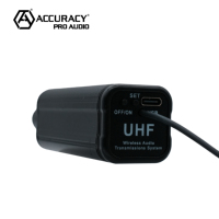 Sistema de Micrófono Inalámbrico de Alta Resolución con Transmisor y Receptor XLR Inalámbrico UHF-MTU013 de Accuracy Pro Audio