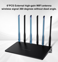 Açık WRT kullanarak ev Unlocked 3000Mbps çift bantlı WiFi6 desteği ve 5 Ethernet portu WiFi6 yönlendirici