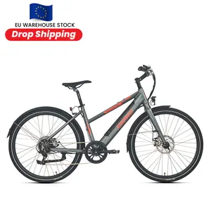 Dropshipping Cheap Eu Factory 36V/250W Lithium battery 700C Adult Hybrid Road Ebike Electric City Bike with EN15194