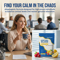 Aegelwell Mélange de Boissons Équilibrant le Cortisol avec Glycinate de Magnésium, Citrate et Vitamine D3 pour Réduire le Stress, Favoriser le Calme et la Concentration