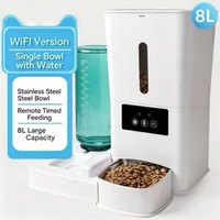 Nouvelle mangeoire automatique pour animaux de compagnie 5G, programmable, avec contrôle à distance par application, machine d'alimentation intelligente pour chien et chat