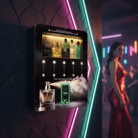 Mini distributeur mural métallique personnalisé avec lecteur de cartes, Wi-Fi et intégration TPV pour bars à parfums/colognes