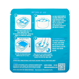 <span class=keywords><strong>Petit</strong></span> sac à scellage personnalisé à trois faces en aluminium pressé emballage <span class=keywords><strong>de</strong></span> <span class=keywords><strong>sel</strong></span> <span class=keywords><strong>de</strong></span> bain épices café alimentaire pochette à zip-lock - Product Image 3