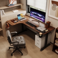 BEISIJIE Table d'angle réglable en hauteur bureau d'ordinateur bureau debout en forme de L