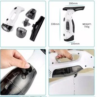 Aspiradora de Ventanas Recargable de 20 W, 1.8-2.0 KPa de Succión, Limpiacristales Inalámbrico, 2200 mAh, Limpiacristales Eléctrico