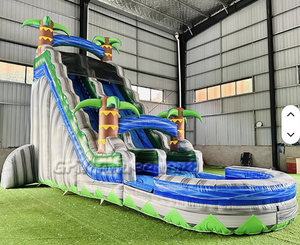 Toboggan aquatique gonflable commercial en PVC de 20 pieds avec parcours d'obstacles aquatiques pour événements en plein air - Product Image 6