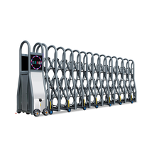 Portail électrique automatique rétractable en acier inoxydable, portail de sécurité pour cours, usines, écoles et unités gouvernementales