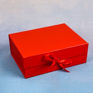 Folding <b>Magnetic</b> <b>Gift</b> Paper <b>Box</b> OEM/ODM Eco-Friendly Paper Custom Artwork Logo Ribbon Stackable for Apparel <b>Gift</b> Packaging - Product Image 3