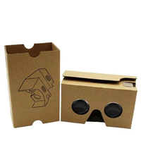 Lunettes 3D universelles, boîte de réalité virtuelle pliable en carton DIY pour films 3D, jeux, éducation