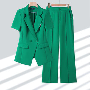 <span class=keywords><strong>Trajes</strong></span> <span class=keywords><strong>de</strong></span> <span class=keywords><strong>Mujer</strong></span> a la Moda 2025, Blazer <span class=keywords><strong>de</strong></span> Manga Corta con Cuello Camisero, Pantalones Elegantes <span class=keywords><strong>de</strong></span> Color Sólido, Conjuntos <span class=keywords><strong>de</strong></span> 2 Piezas <span class=keywords><strong>para</strong></span> Oficina - Product Image 3