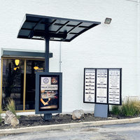 Écran d'affichage publicitaire extérieur 4K MWE pour restaurants, système de signalisation numérique pour drive-thru, panneaux de menu pour vitrine, kiosque DOOH
