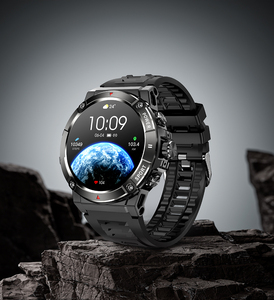 Mới đến cao cấp của người đàn ông Đồng hồ thông minh 1.508 "AMOLED Màn hình lớn tập thể dục Tracker với la bàn BT gọi Silicone ban nhạc - Product Image 4