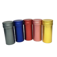 Recharge de récipient de bâton de déodorant écologique, emballage métallique torsadé rond en aluminium de 50g, tubes de récipient de déodorant