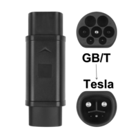 Adaptateur de charge pour véhicule électrique Tesla GB/T ZSWINNER ZS-E016A 32A 110V~240V, nouveau connecteur de charge stable et haute sécurité pour la norme chinoise
