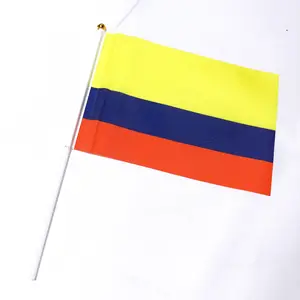 cờ từ colombia Suppliers-Thế Giới Của Cờ Colombia Tay Nhỏ Vẫy Cờ