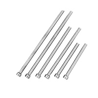 En stock – Broche d'éjection DIN 1530 nitridée 38CrMoAl, diamètres 3/3,5/4/4,5 mm, pour moules d'injection plastique de précision – Vente en gros