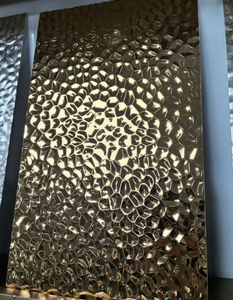 Lámina de Acero Inoxidable de Alta Calidad, con Acabado Martillado, Diseño de Piel de Naranja, Efecto Espejo - Product Image 5