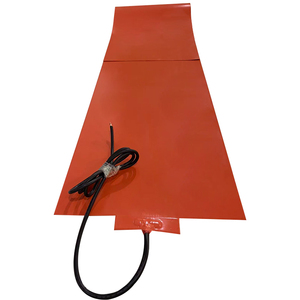 Plaques chauffantes industrielles en caoutchouc silicone souple orange personnalisées, haute température, économie d'énergie pour sécheur par congélation, chauffage électrique - Product Image 3
