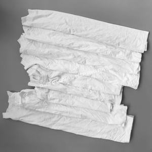 Trapos de Limpieza Absorbentes de Aceite, 100% Algodón, Duraderos, de Larga Duración, Trapos Blancos de Camiseta, Recortes de Trapos Industriales para Limpieza - Product Image 1