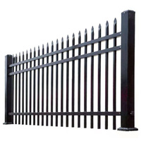 Clôture en aluminium extrudé en alliage 6063, perforable, avec revêtement en poudre, pour villa, jardin, cour, escalier, barrière d'intimité extérieure