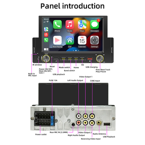 6.2 inch âm thanh Xe Hơi Android 1 DIN xe stereo, duy nhất DIN tự động MP5 Máy nghe nhạc autoradio Máy nghe nhạc GPS navigation - Product Image 3