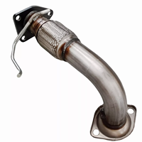 Convertisseur catalytique en acier inoxydable sur mesure pour échappement, compatible Accord 2.4L 2003-2007, avec tuyau flexible avant, norme Euro V, vente en gros