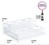 Organisateur de rangement de Bar à domicile porte-bouteilles en acrylique présentoir de vin étagère pour le vin Soda sirop bière