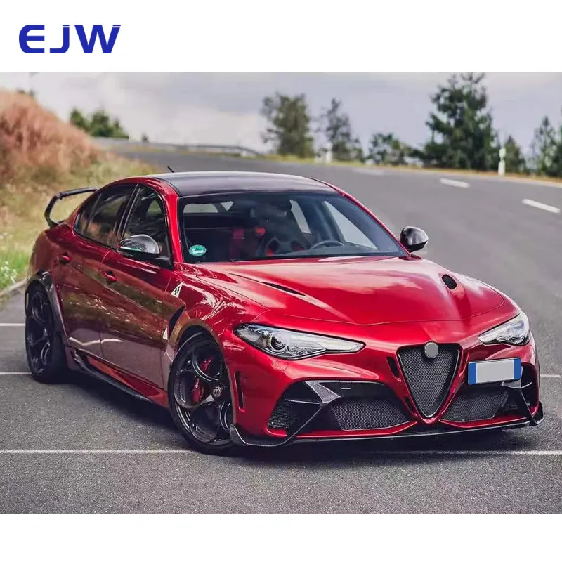 ชุดคิตตัวถังรถยนต์สไตล์ GTAm,ชุดกันชนหน้าหลังสปอยเลอร์ชุดกันชนรถยนต์สำหรับ Alfa Romeo Giulia ปี21