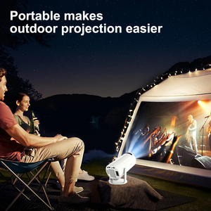 Projecteur portable Android 11 4K natif 720P 150 ANSI double Wifi6 BT5.0 pour utilisation en extérieur, équipement de présentation - Product Image 3