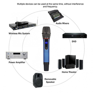 GAW-007B UHF Professionnel <span class=keywords><strong>Micro</strong></span> Main Sans Fil avec 2 Micros 80m Canaux bon pour KTV <span class=keywords><strong>Micro</strong></span> - Product Image 6